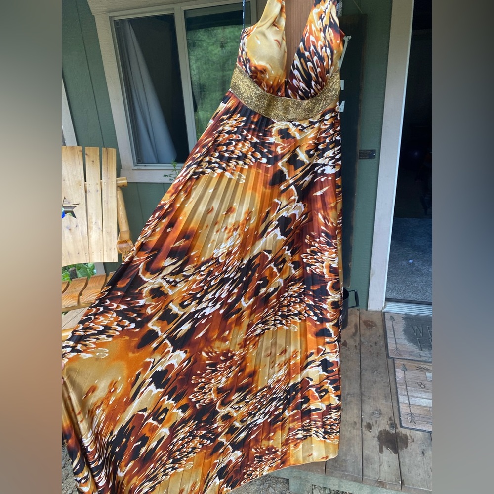 XOXO Formal Satin Maxi Dress